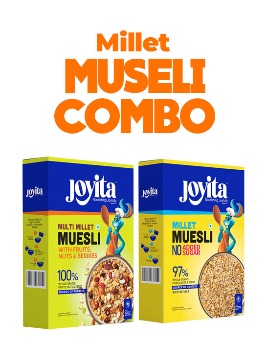 Mult millet muesli with fruits nuts& berries + Multi millet muesli no sugar